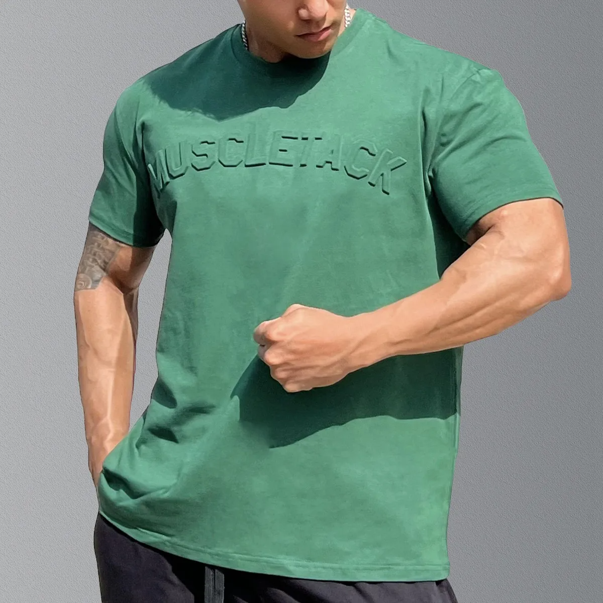 Embossed Logo Crew Neck T-Shirt